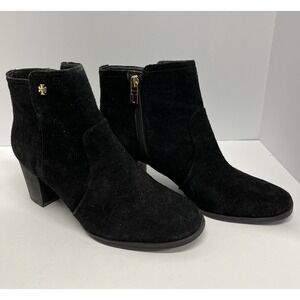 Tory Burch Women's Size 8.5M Black Suede Booties Boots Shoes